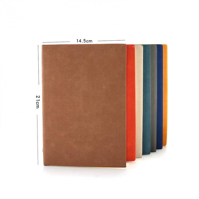 Bedrijfsgiftpu draagbaar Agenda in reliëf gemaakt A5 notitieboekje met penreeks